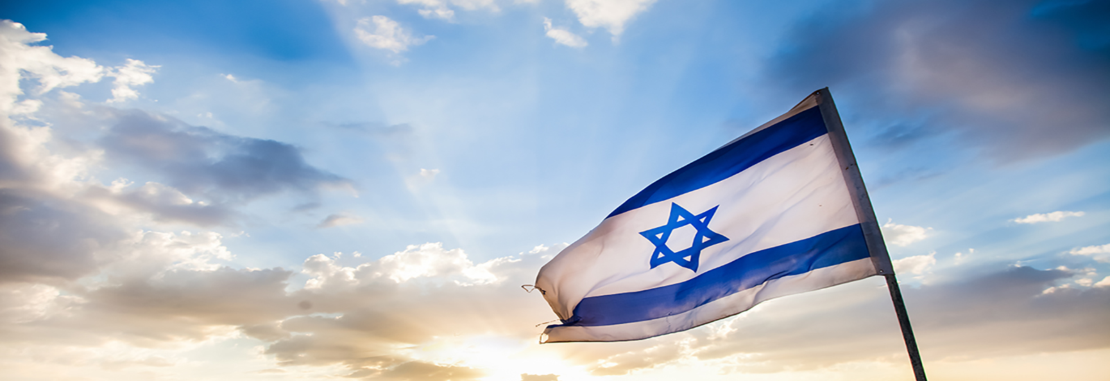 This is a stock photo. The flag of Israel.